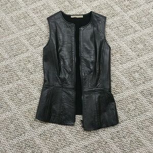 Leather vest
